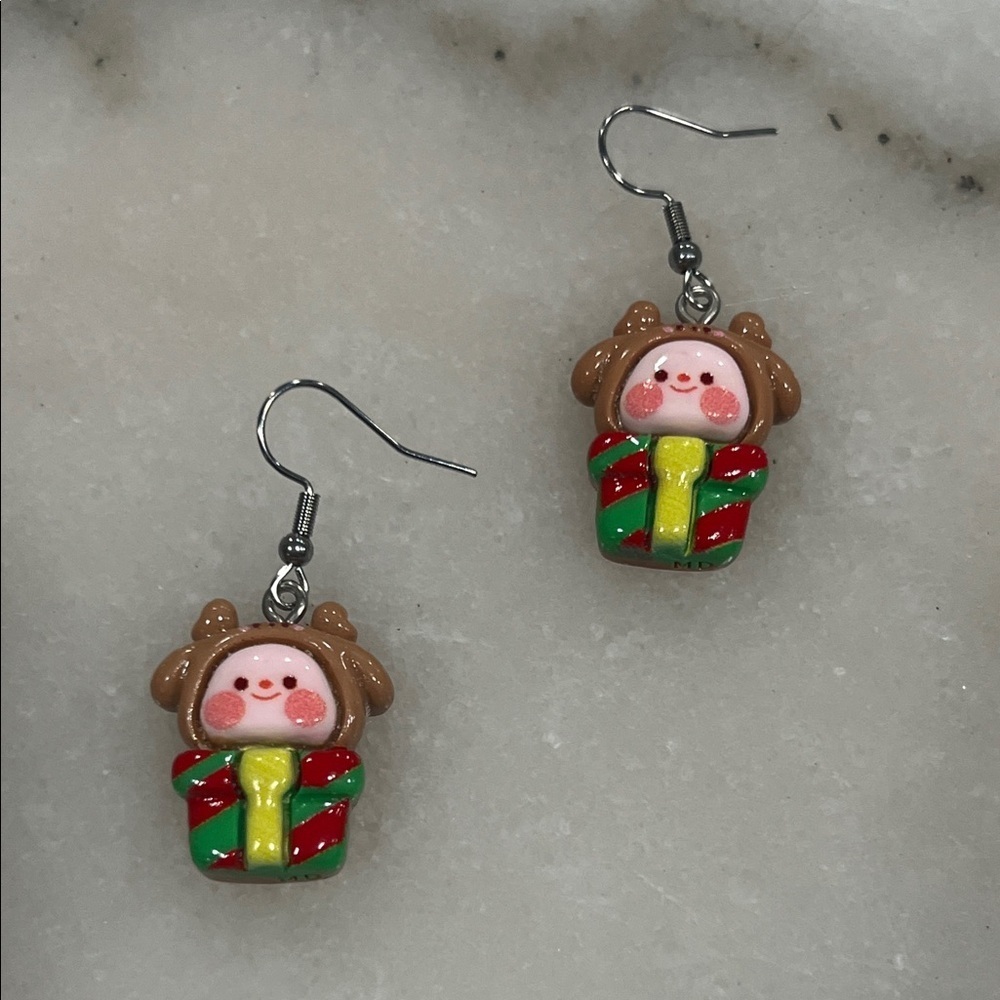 Festive Reindeer Earrings